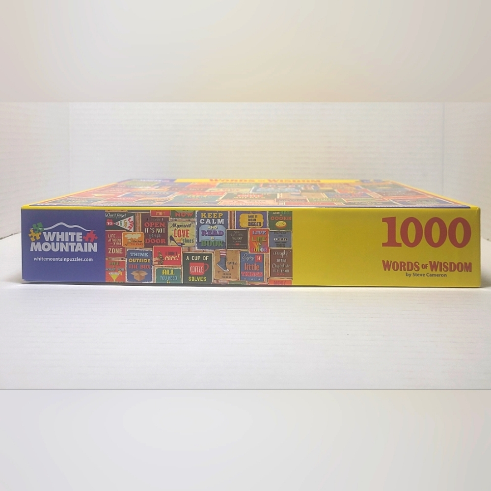 White Mountain Words of Wisdom 1000pc Puzzle #1607 Complete - Picture 4 of 5